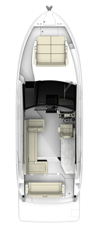 36 Grande Coupe deck plan