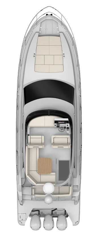 38 FXO deck plan