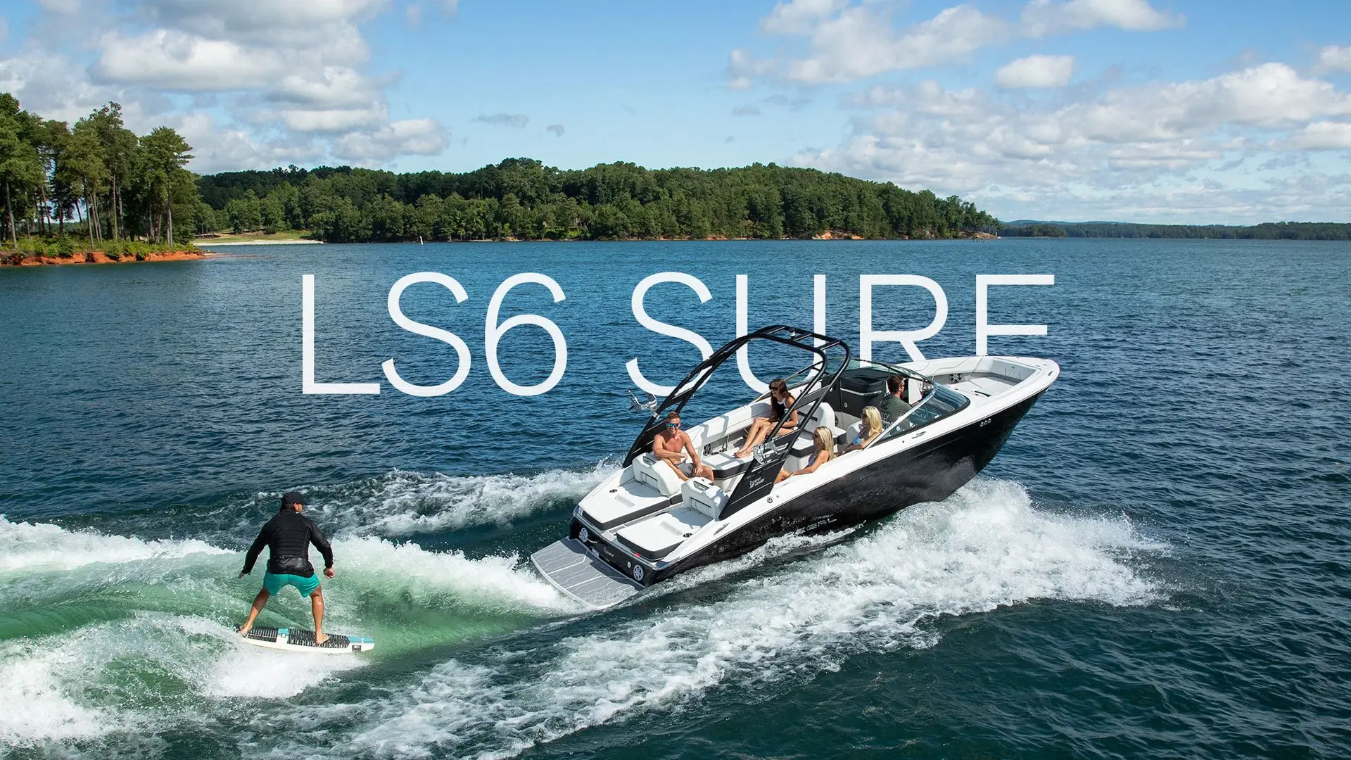 Regal LS6 Surf underway