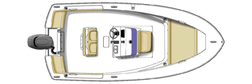 195 Sportfish deck plan