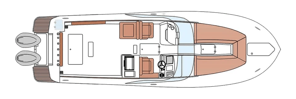 255 Dorado deck plan
